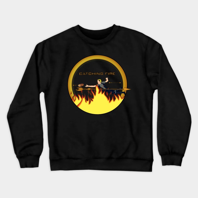 CATCHING FIRE Crewneck Sweatshirt by MarkLORIGINAL